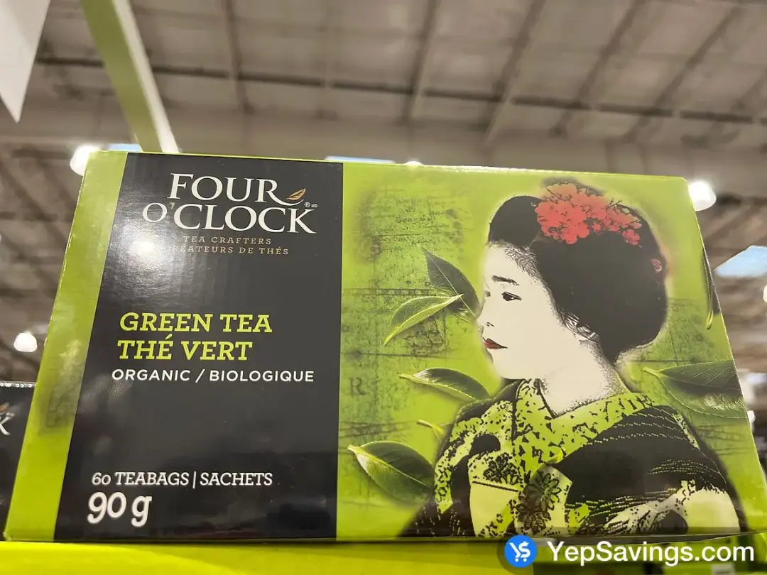 FOUR O'CLOCK ORGANIC GREEN TEA 60count - Costco Canada (ITM 40645)