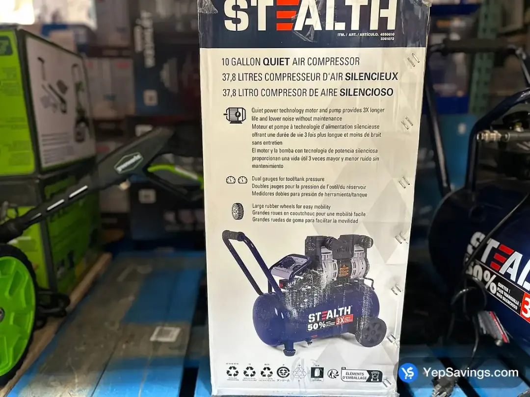 STEALTH AIR COMPRESSOR 10 GALLON - Costco Canada (ITM 4550010)