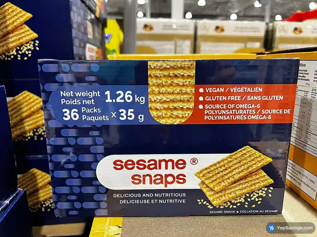 SESAME SNAPS SESAME SNACK 36 x 35 g - Costco Canada (ITM 122140)