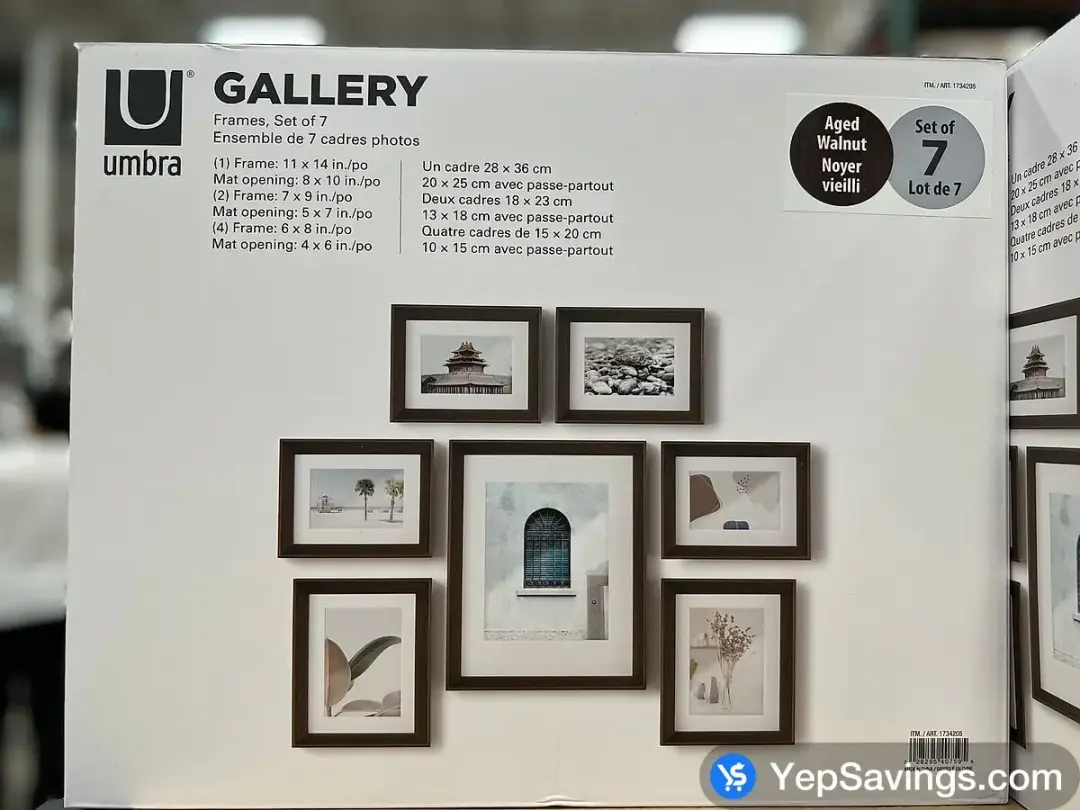 UMBRA GALLERY FRAMES 7 PIECES - Costco Canada (ITM 1734205)