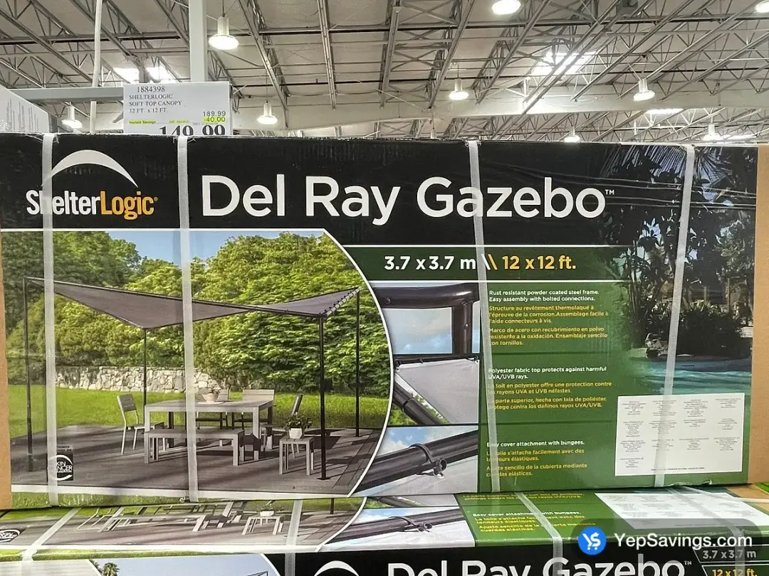 SHELTERLOGIC DEL RAY CANOPY GAZEBO 12 FT . x 12 FT . - Costco Canada (ITM 1884398)