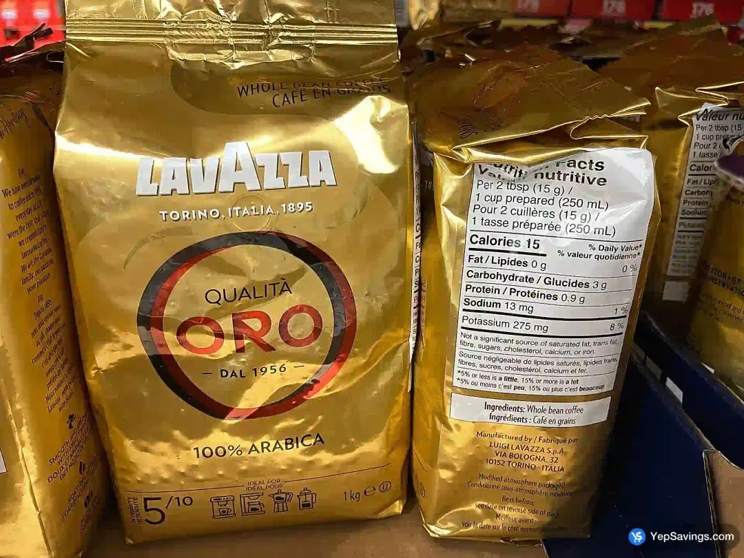 LAVAZZA QUALITA ORO COFFEE 1 kg - Costco Canada (ITM 493389)