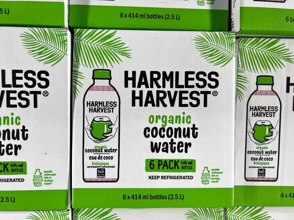 HARMLESS HARVEST ORGANIC COCONUT WATER 6x414mL - Costco Canada (ITM 1227001)