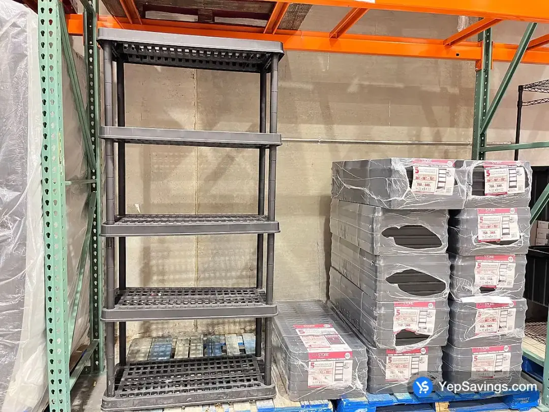 TUFF STORE NSF RESIN SHELVING 5 TIER - Costco Canada (ITM 1616540)