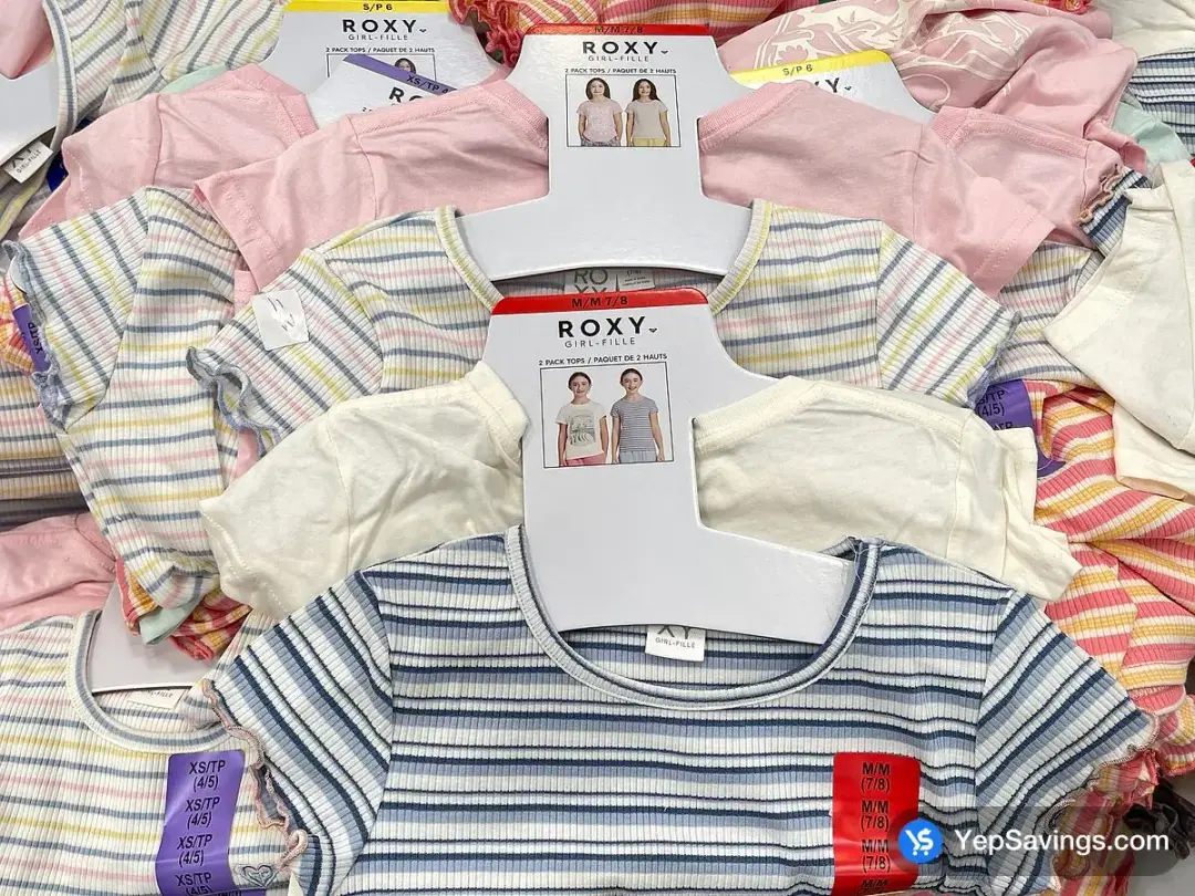 ROXY 2 PACK TEE GIRLS SIZES XS - XL - Costco Canada (ITM 1238877)