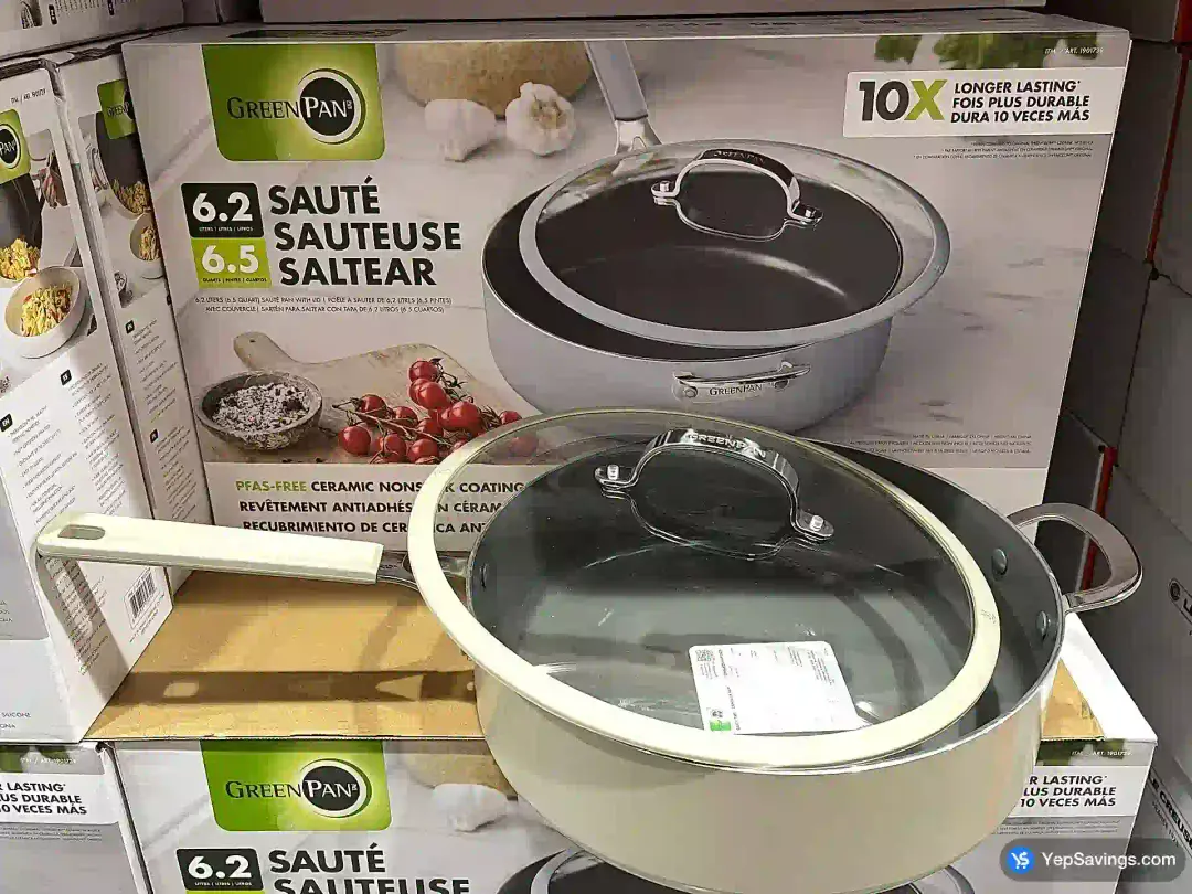 GREENPAN SAUTÉ PAN 6 L ( 6.5 qt . ) - Costco Canada (ITM 1901739)