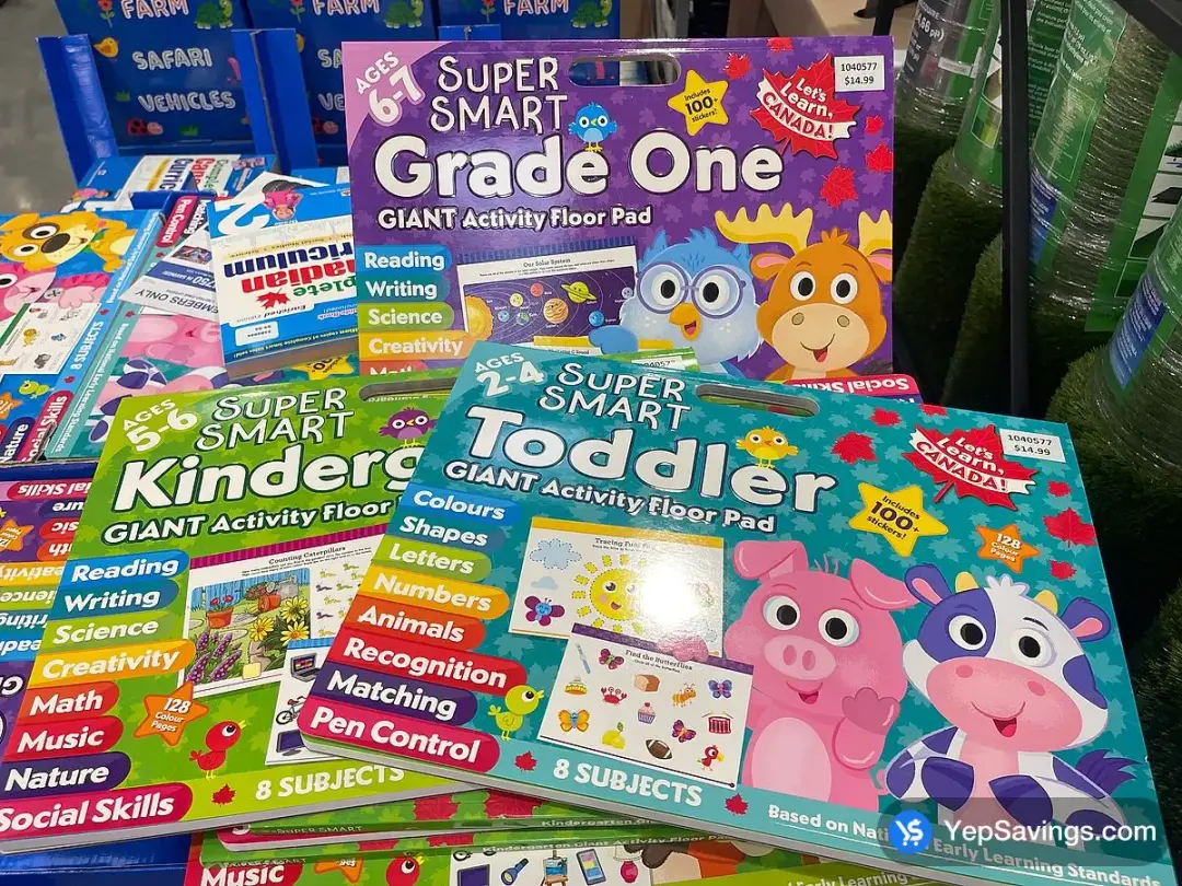 SUPER SMART FLOOR PADS PRESCHOOL/KINDERGARTEN FIRST GRADE/TODDLER - Costco Canada (ITM 1040577)