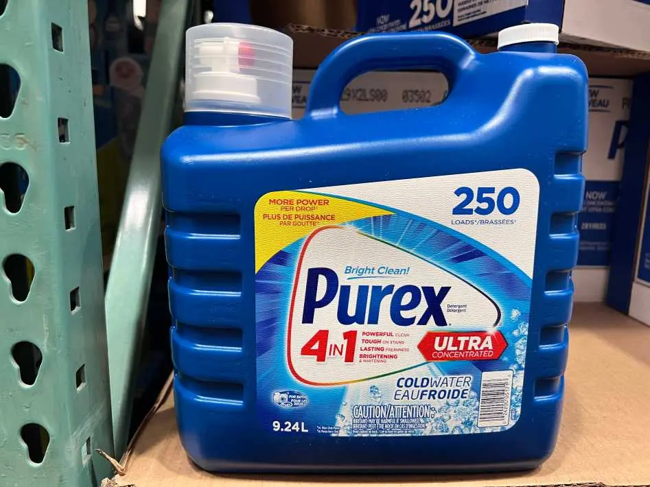 PUREX COLD WATER LIQUID DETERGENT 250 wash loads - Costco Canada (ITM 1628215)