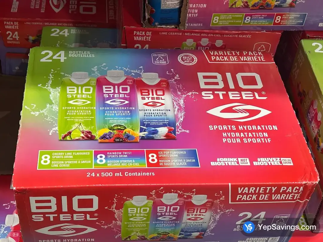 BIOSTEEL SPORTS DRINK 24 x 500 mL - Costco Canada (ITM 1727753)