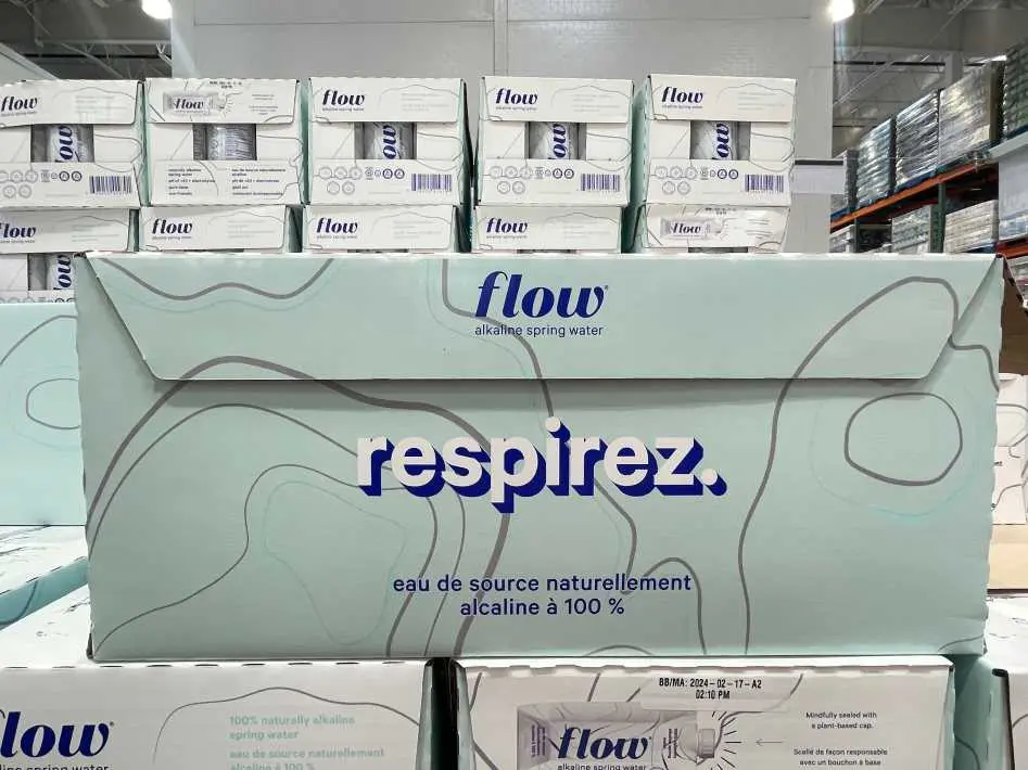 FLOW ALKALINE SPRING WATER 18 x 500 mL - Costco Canada (ITM 3569101)