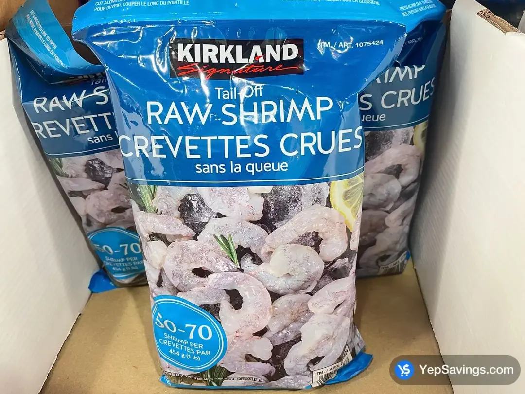 KIRKLAND SIGNATURE RAW SHRIMP 50/70 907 g - Costco Canada (ITM 1075424)