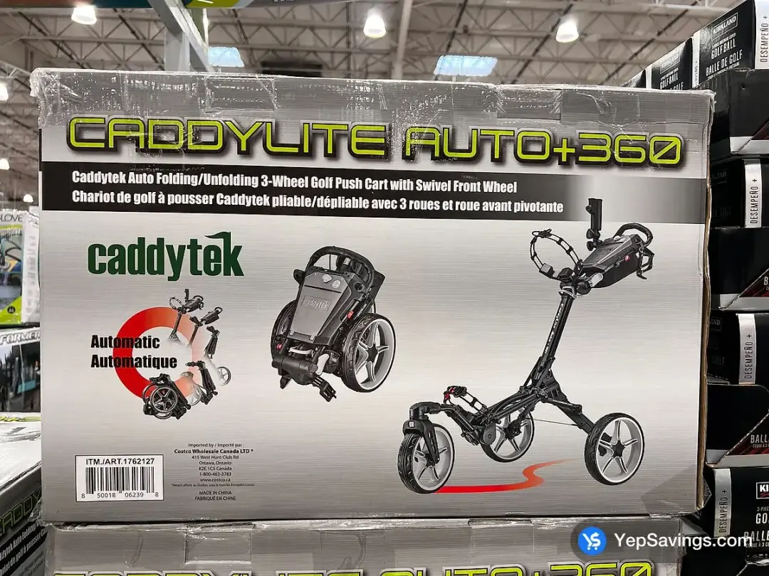 CADDYTEK GOLF PUSH CART AUTO 360 - Costco Canada (ITM 1762127)