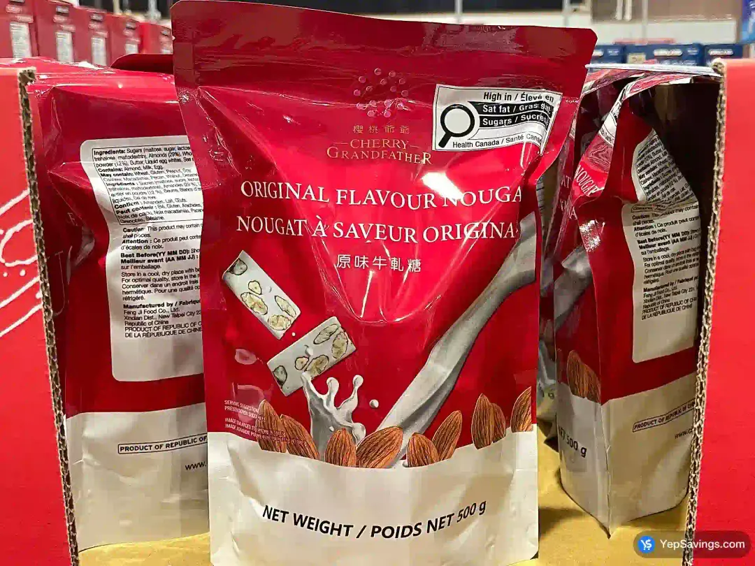 CHERRY GRANDFATHER ORGINAL FLAVOUR NOUGAT 500 g - Costco Canada (ITM 1962807)
