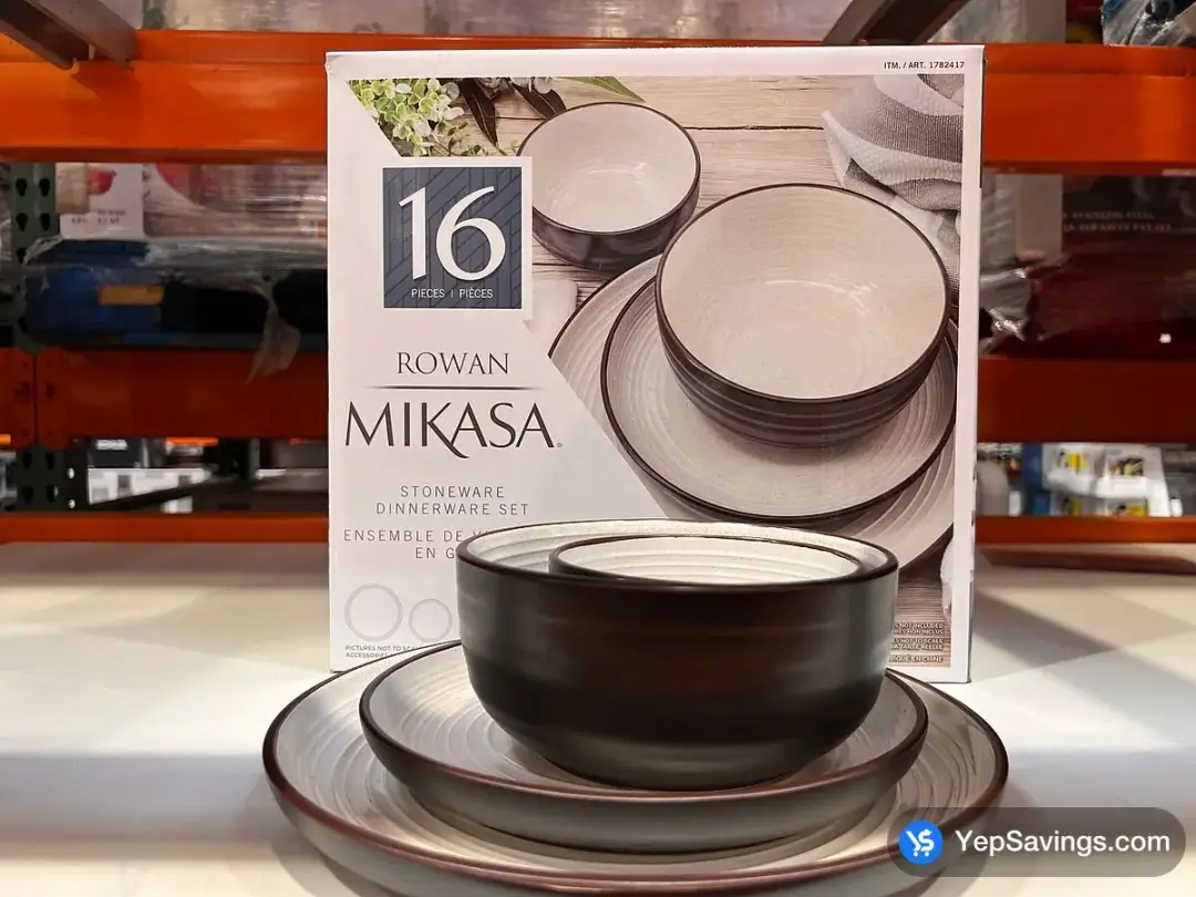 MIKASA ROWAN STONEWARE DINNERWARE 16 PIECES - Costco Canada (ITM 1782417)
