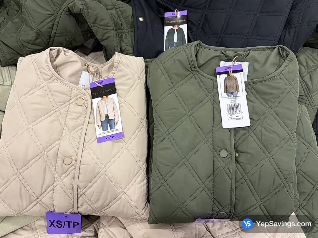 WEATHERPROOF COLLARLESS JACKET + WOMENS SIZES XS - S - Costco Canada (ITM 1184404)