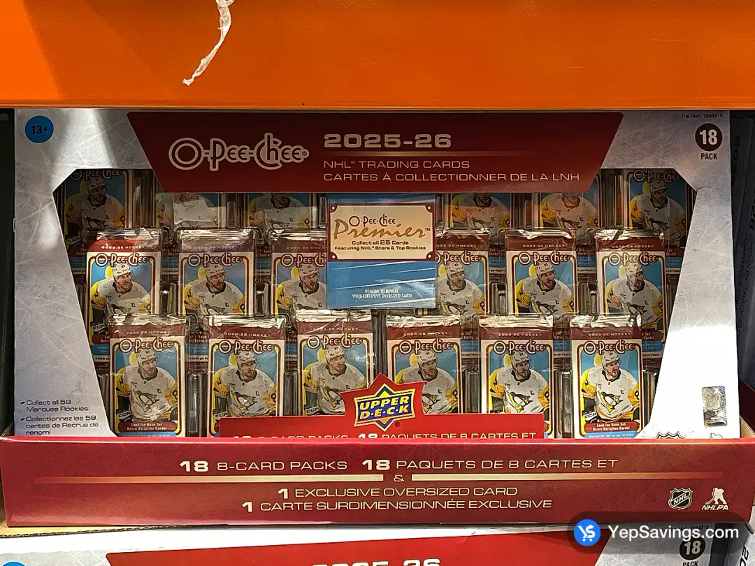 UPPER DECK 2026 O-PEE-CHEE HOCKEY CARD BOX - Costco Canada (ITM 2004315)