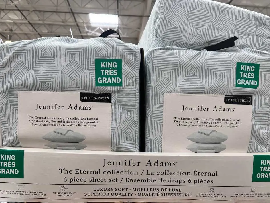 JENNIFER ADAMS MICROFIBER SHEET SET KING - 6PC - Costco Canada (ITM 1632123)