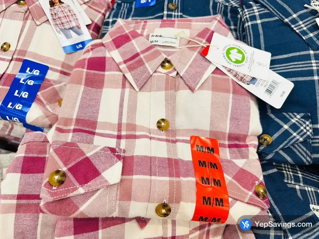 FRANK BY FRANK AND OAK FLANNEL SHIRT + LADIES SIZES S - XXL - Costco Canada (ITM 1817473)
