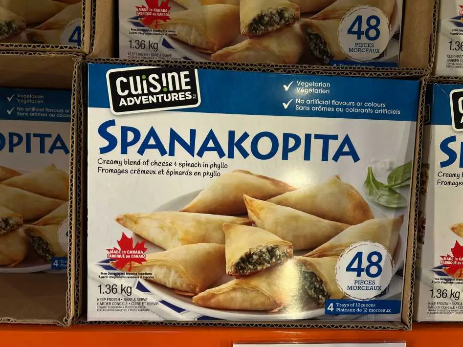 CUISINE ADVENTURES SPANAKOPITA 1.36 kg - Costco Canada (ITM 965949)
