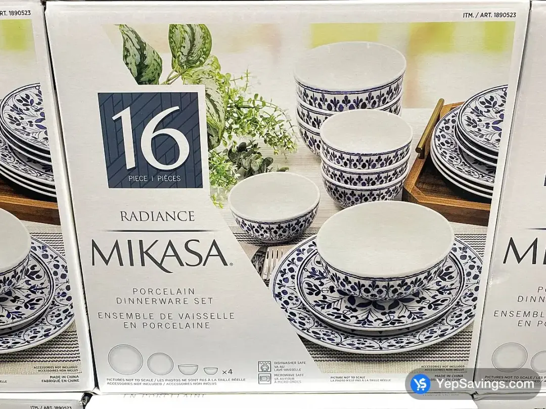 MIKASA RADIANCE PORCELAIN DINNERWARE 16PC - Costco Canada (ITM 1890523)