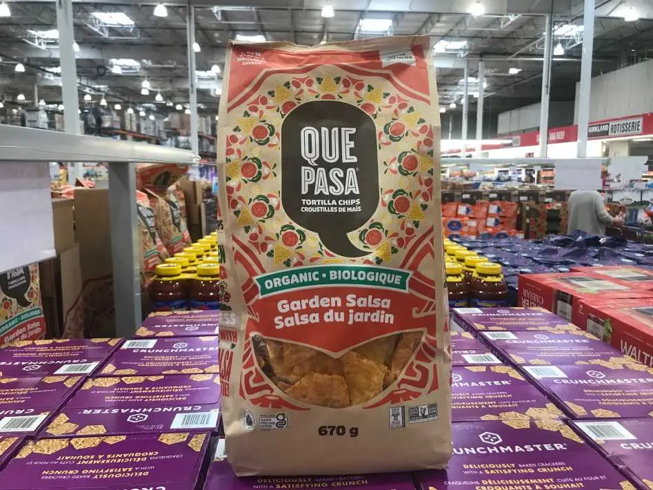 QUE PASA ORG GARDEN SALSA TORTILLA CHIPS 670 g - Costco Canada (ITM 1743422)