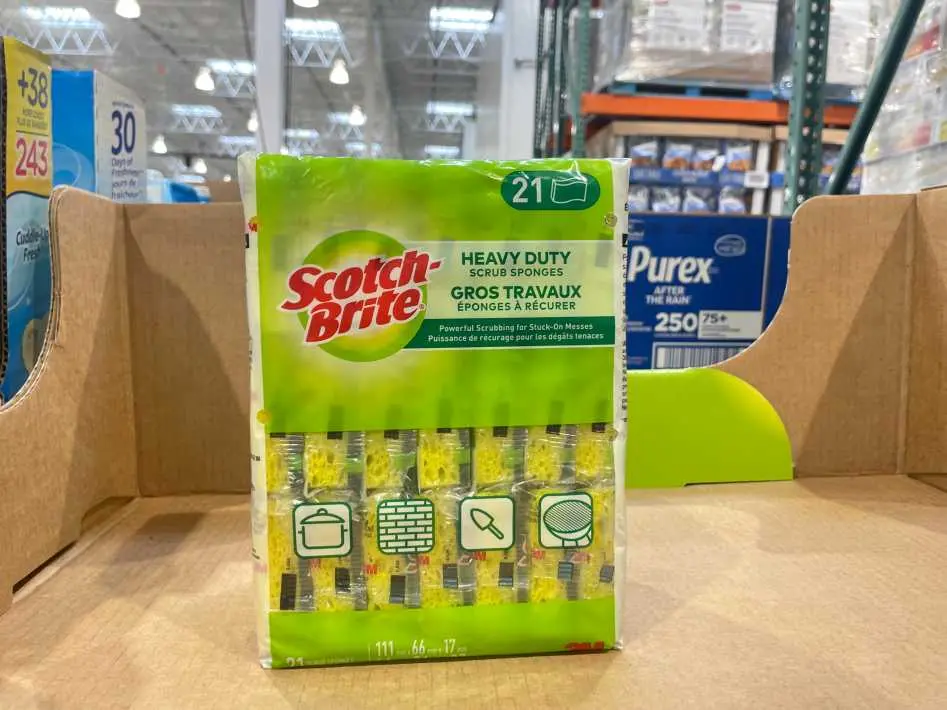 3M SCOTCHBRITE SCRUB SPONGES PACK OF 21 - Costco Canada (ITM 1267168)