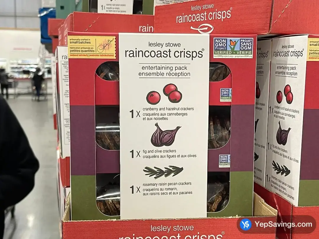 LESLEY STOWE RAINCOAST CRISPS 3 x 150 g - Costco Canada (ITM 1266459)