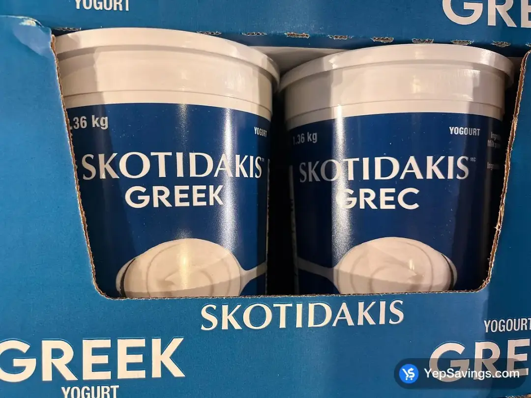 SKOTIDAKIS 0 % GREEK YOGURT 1.36 kg - Costco Canada (ITM 1836103)