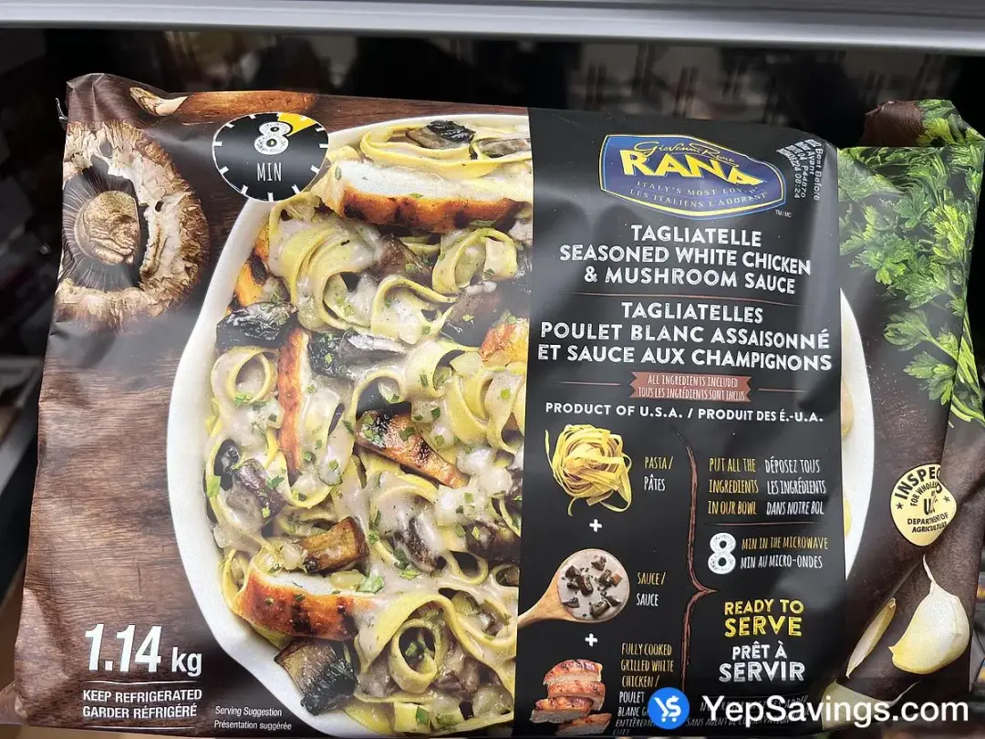 RANA CHICKEN MUSHROOM AND PASTA MEAL KITS 1.14kg - Costco Canada (ITM 1182348)
