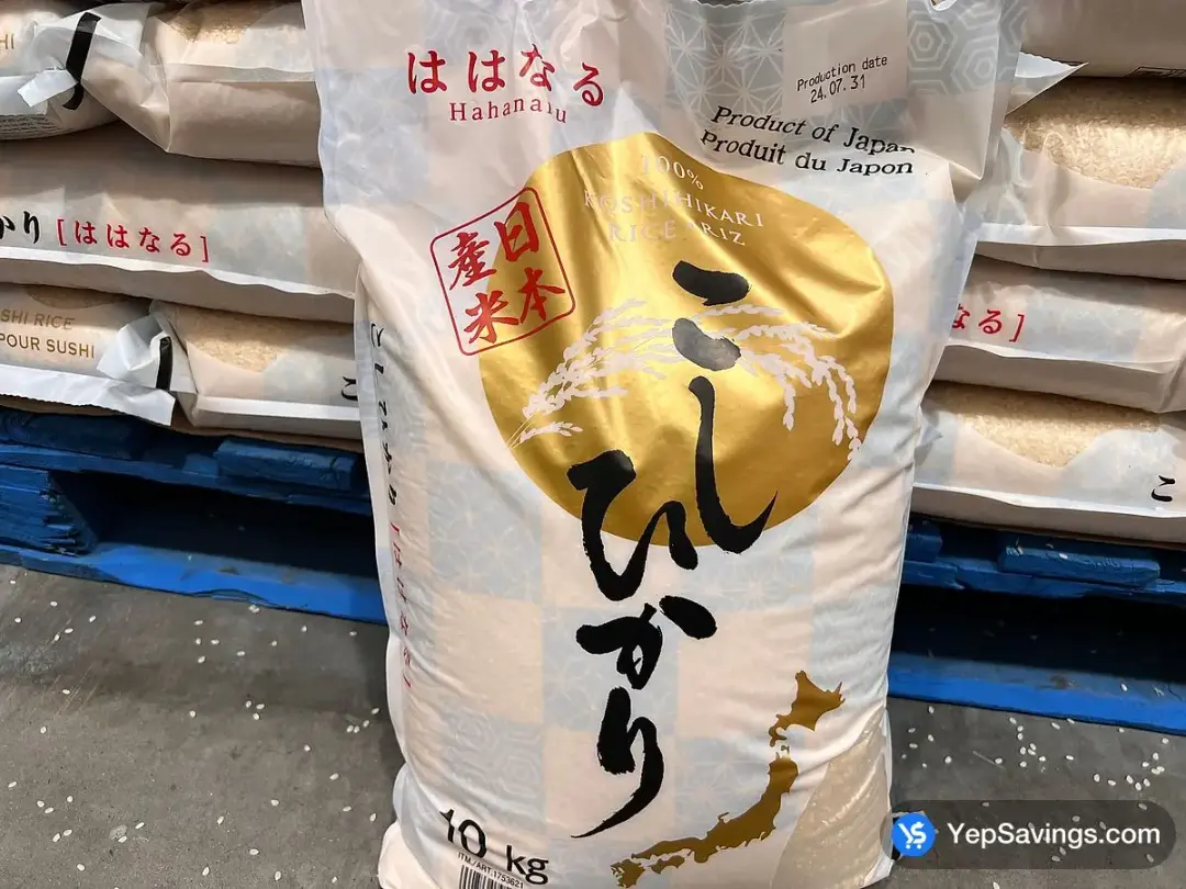 HAHANARU KOSHIHIKARI RICE 10 kg - Costco Canada (ITM 1753621)