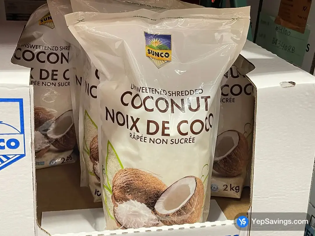 SUNCO SHREDDED COCONUT 2 kg - Costco Canada (ITM 1259958)