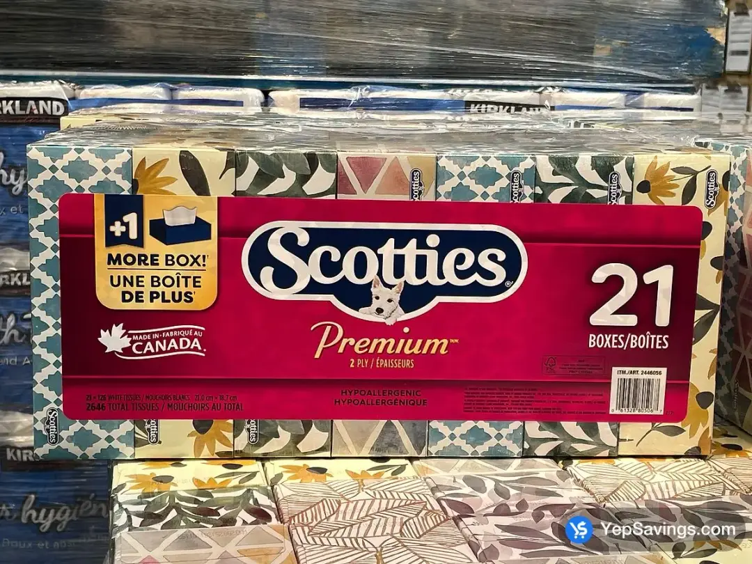 SCOTTIES PREMIUM 2 PLY FACIAL TISSUE 21 x 126 SHEETS - Costco Canada (ITM 2446056)