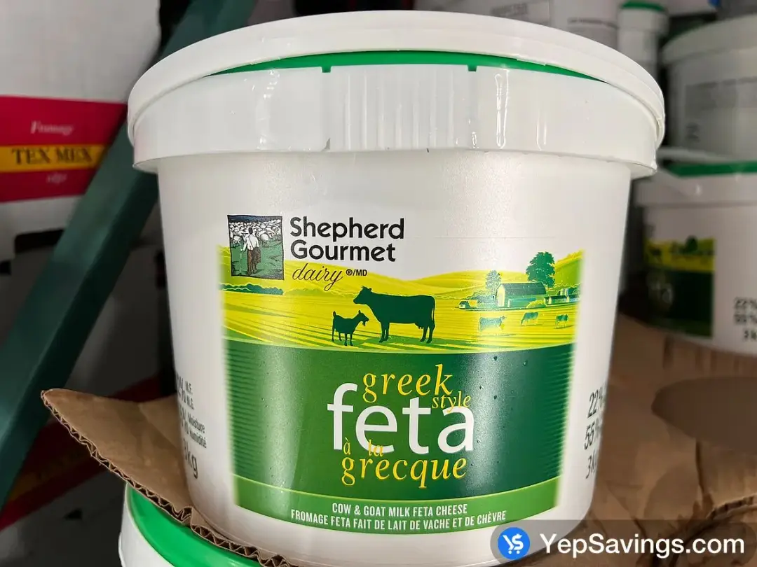 SHEPHERD GOURMET DAIRY COW AND GOAT FETA 3 kg - Costco Canada (ITM 1025511)