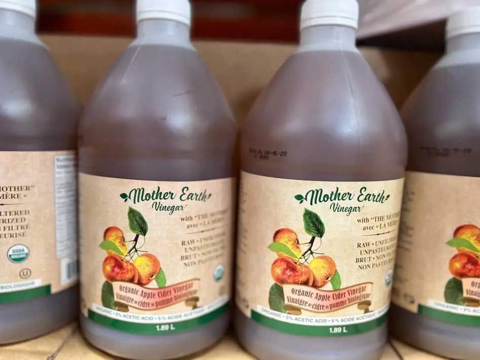 MOTHER EARTH ORGANIC APPLE CIDER VINEGAR 1.9 L - Costco Canada (ITM 1033641)