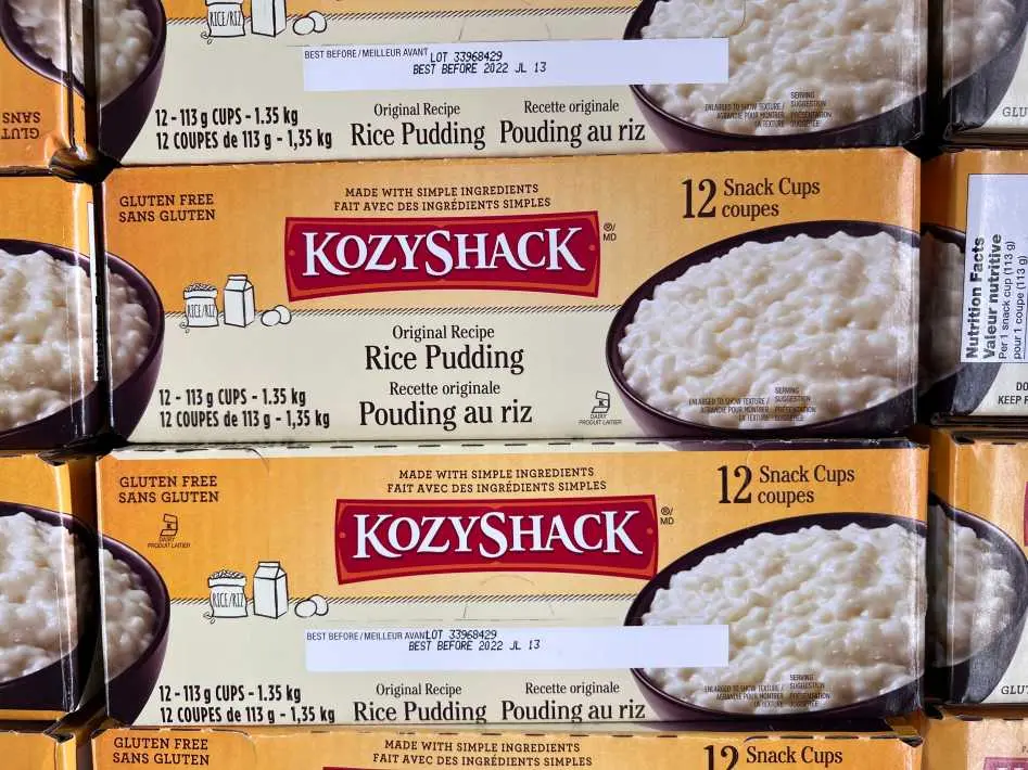 KOZY SHACK RICE PUDDING 12 x 113g - Costco Canada (ITM 1142038)