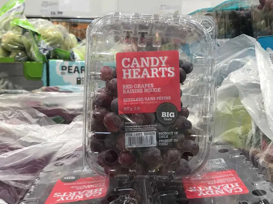 CANDY HEART GRAPES PRODUCT OF CHILE - Costco Canada (ITM 1165579)