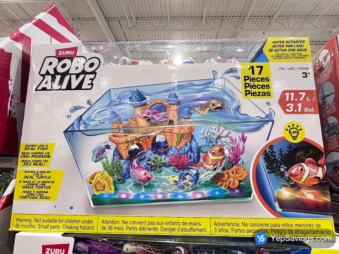ZURU ROBO ALIVE LIGHT UP AQUARIUM SET - Costco Canada (ITM 1784966)