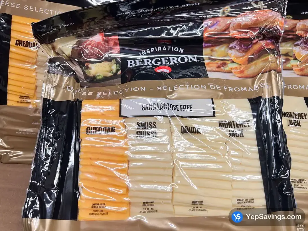 BERGERON INSPIRATION CRACKER CUT CHEESE VARIETY TRAY 800g - Costco Canada (ITM 380420)