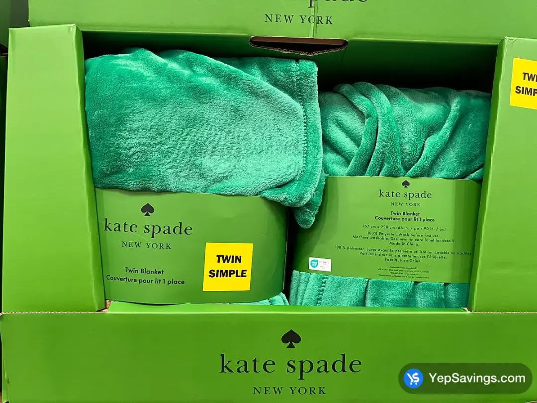 KATE SPADE PLUSH BLANKET TWIN-66" X 90" - Costco Canada (ITM 1856430)