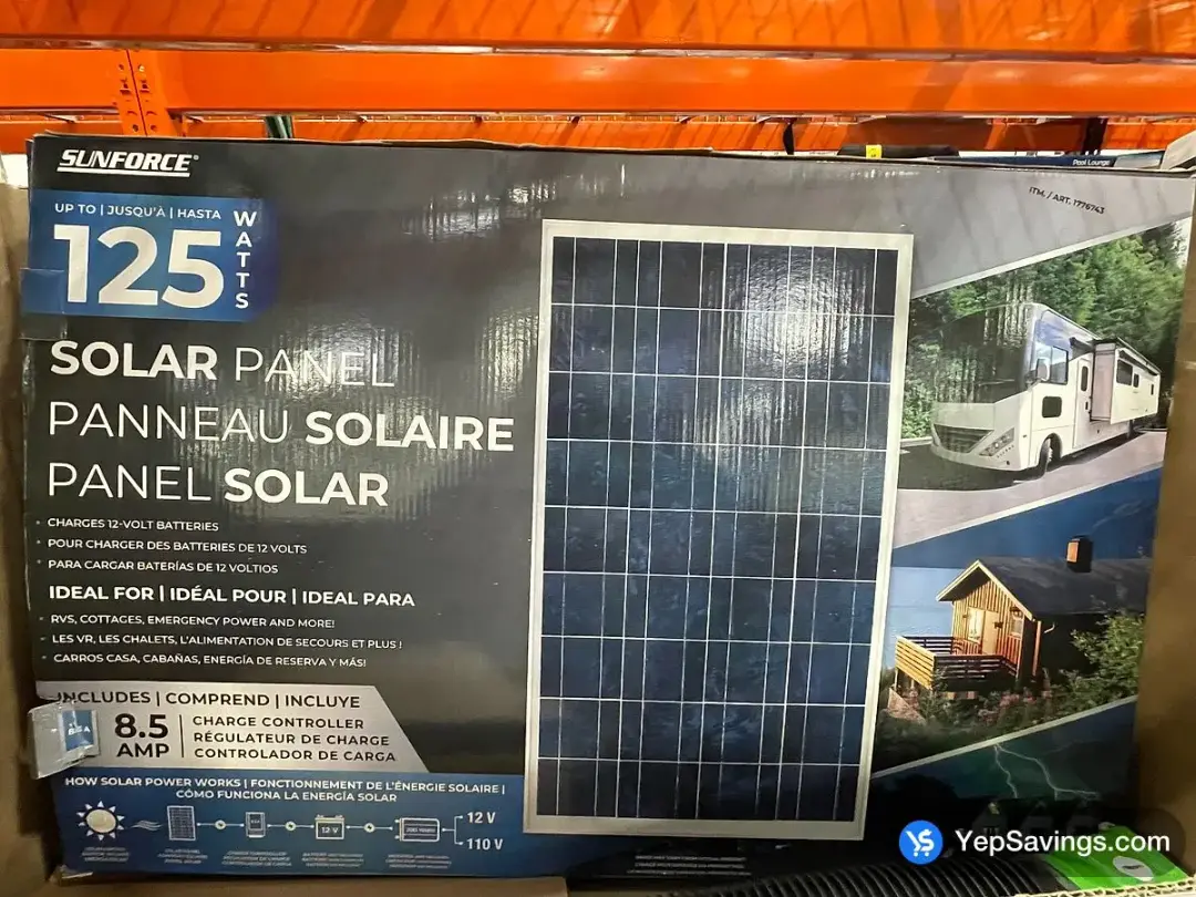 SUNFORCE SOLAR PANEL KIT 125W - Costco Canada (ITM 1776743)