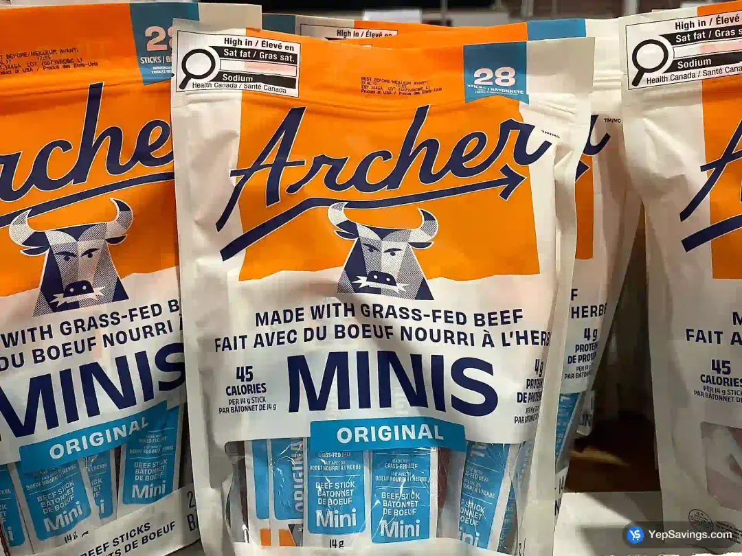 ARCHER GRASS-FED MINI STICKS 28 x 14 g - Costco Canada (ITM 1258564)