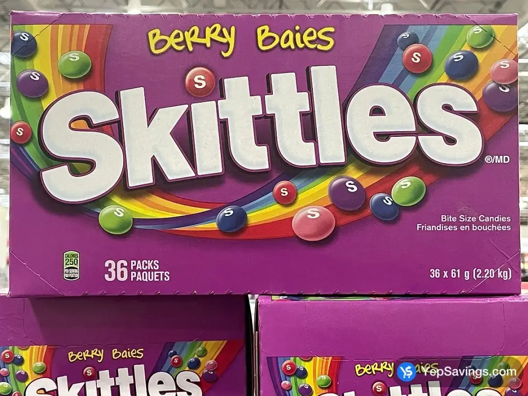 SKITTLES WILDBERRY 36 x 61 g - Costco Canada (ITM 10068)