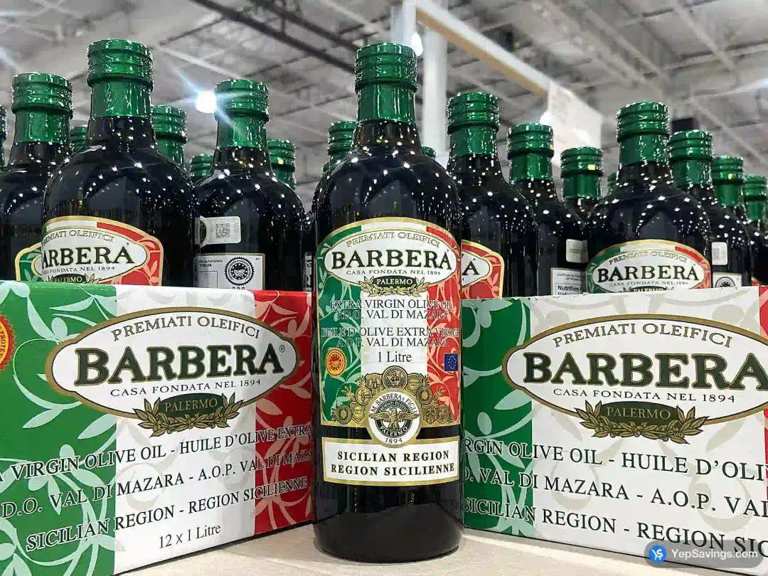 BARBERA DOP SICILY EXTRA VIRGIN OLIVE OIL 1 L - Costco Canada (ITM 1068183)