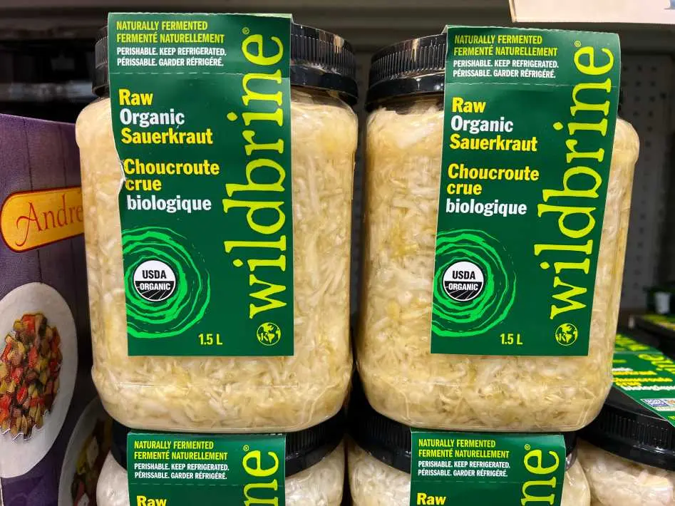 WILDBRINE RAW ORGANIC SAUERKRAUT 1.5L - Costco Canada (ITM 1098785)