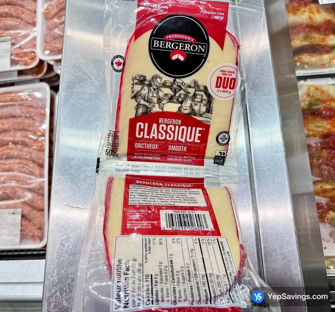 FROMAGERIE BERGERON CLASSIQUE 2 x 500 g - Costco Canada (ITM 82437)