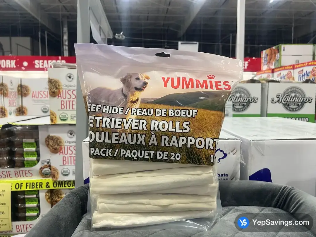 YUMMIES RAWHIDE ROLLS PACK OF 20 - Costco Canada (ITM 1775290)