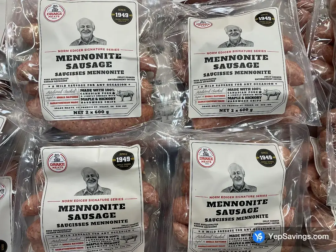 DRAKE MENNONITE SAUSAGE 2 X 600 g - Costco Canada (ITM 1385548)