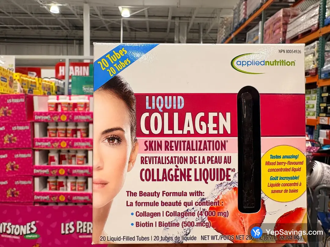 APPLIED NUTRITION LIQUID COLLAGEN 4000 MG 20 TUBES - Costco Canada (ITM 1015413)