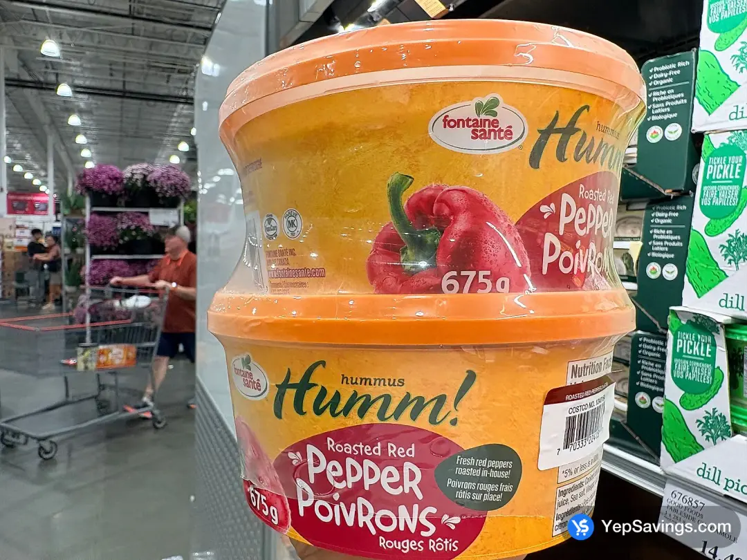 FONTAINE SANTE ROASTED RED PEPPER HUMMUS 2 x 675 g - Costco Canada (ITM 1240154)