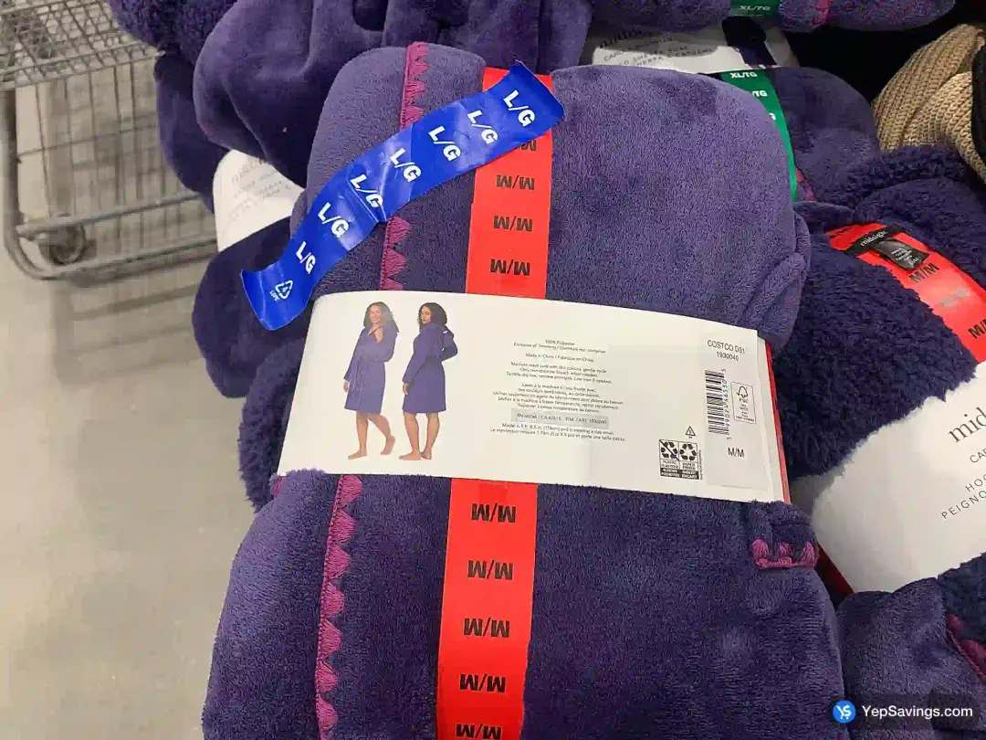 All Size Robe Costco COSTCO MIDNIGHT HOODED ROBE WOMENS SIZES S-XL (ITM 1930040)